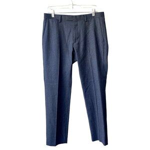 Banana Republic Dress Wool Size 31X30 Modern Slim Navy Blue‎ Gray Pants